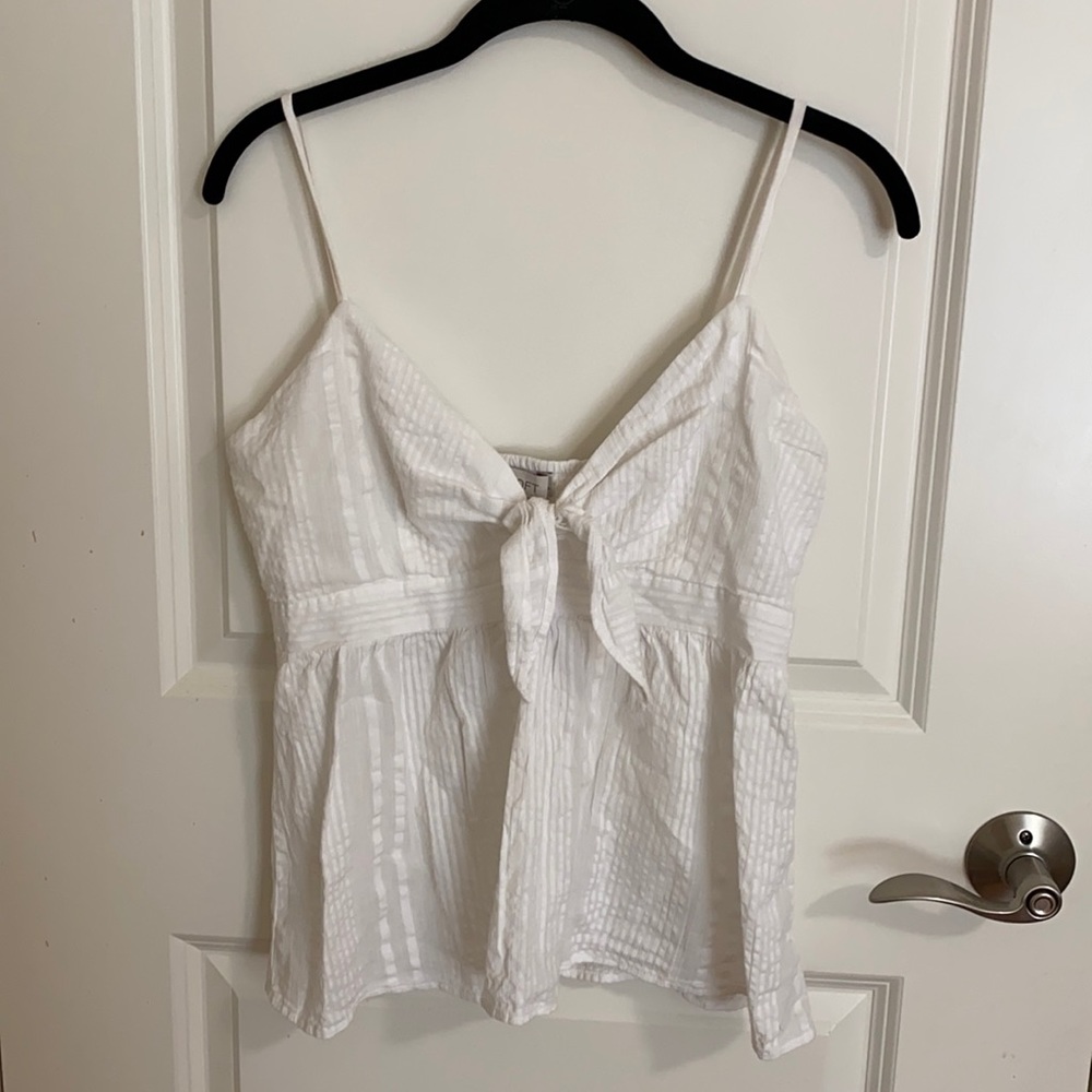 Loft Petite Flowy Top with Bow